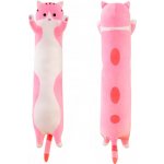 OVČÍ VĚCI Plyšový polštář Dlouhá kočka Růžová střední 110cm – Hledejceny.cz