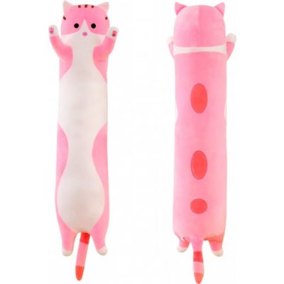 OVČÍ VĚCI Plyšový polštář Dlouhá kočka Růžová střední 110cm – Hledejceny.cz