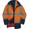 Pracovní oděv Delta Plus OPTIMUM2 4v1 Bunda reflexní zimní oranžová/námořnická modrá