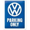 Obraz Postershop Plechová cedule: VW Parking Only - 20x15 cm