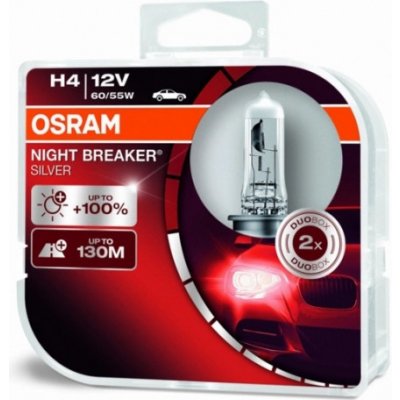 Osram Night Breaker Silver H4 P43T 12V 60W 2 ks 64193NBS-HCB – Sleviste.cz