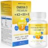 Doplněk stravy na srdce, žílu, krevní oběh MOVit Omega 3 Premium+K2+D3+E 90+90 tobolek