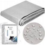 Springros Krycí plachta s oky 4x4 m extra silná 210g PE stříbrná PROTECT GA2145-XG – Zboží Dáma