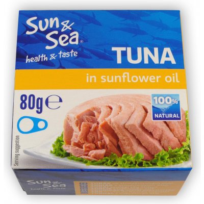 Sun & Sea Tuňák ve slunečnicovém oleji 80 g – Zboží Mobilmania