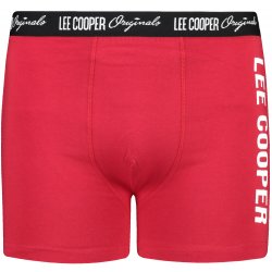 Lee Cooper pánské boxerky Printed červená