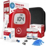 Sinocare Glukometr Safe AQ Smart, 25 proužků, 25 lancet, odběrové pero, taštička – Zboží Živě