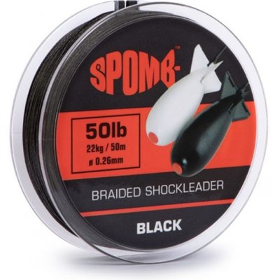 SPOMB Braided Shockleader black 50m 0,26mm 22kg – Zboží Mobilmania