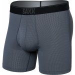 Saxx Quest Quick Dry Mesh Boxer Brief Fly dark charcoal II – Zboží Mobilmania