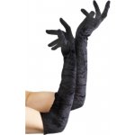 Sametové rukavice černé 53 cm – Zboží Mobilmania