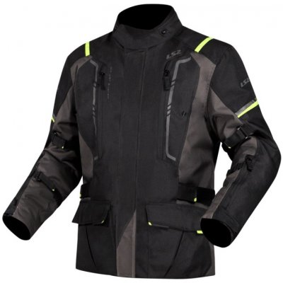 LS2 NARVIK voděodolná adventure šedá/černá/fluo-žlutá – Zboží Mobilmania