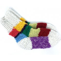 Dětské ručně pletené ponožky od Magdy