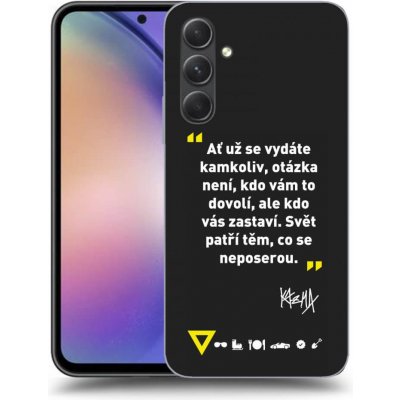 Pouzdro Picasee silikonové Samsung Galaxy A54 5G - Kazma - SVĚT PATŘÍ TĚM, CO SE NEPOSEROU černé – Zboží Mobilmania