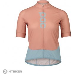 POC W's Essential Road Logo Jersey Rock Salt/Mineral Blue