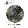 Výroba nástrahy Tommi-Fly HARE & RABBIT SUPER DUBBING black blue