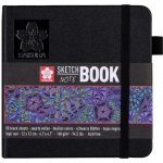 Sketchbook Sakura v pevné vazbě s černým papírem 140g 12 x 12 – Sleviste.cz