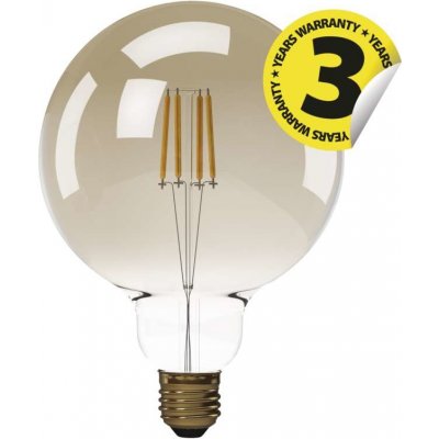 Emos LED žárovka Vintage G125 4W E27 teplá bílá – Zboží Mobilmania