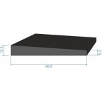 016507 Pryžový profil lichoběžníkový 90x12/6 mm, 70°Sh, EPDM, -40°C/+100°C, černý | Zboží Auto