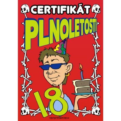 Certifikát plnoletosti kluk – Hledejceny.cz