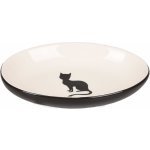 Flamingo Cat Nala keramická miska černobílá 13 cm 90 ml – Zboží Dáma