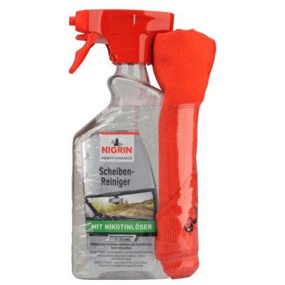 NIGRIN Čistič na skla 500ml + odstraňovač nikotínu + utěrka – Sleviste.cz
