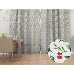 Biante Dekorační závěs TF-111 Jeřabiny na bílém 140x150 cm – Hledejceny.cz