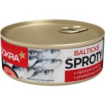 Sokra Baltické šproty v rajčatové omáčce 240 g – Zboží Dáma