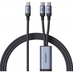 Joyroom SA21-1T2 2v1, USB-C - 2x USB-C 100W, 1,5m