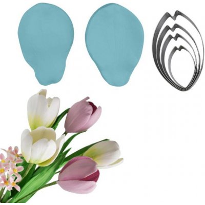 Žilkovač a vykrajovátko na tulipán 6x8,5cm - Cakesicq - Cakesicq – Hledejceny.cz