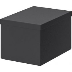 Ikea TJENA Papírová krabice s víkem 18 x 25 x 15 cm černá úložný box -  Nejlepší Ceny.cz