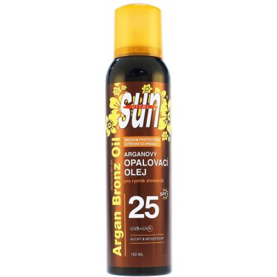 Sun Vital suchý opalovací olej s BIO arganovým olejem SPF 25 150 ml – Zboží Mobilmania