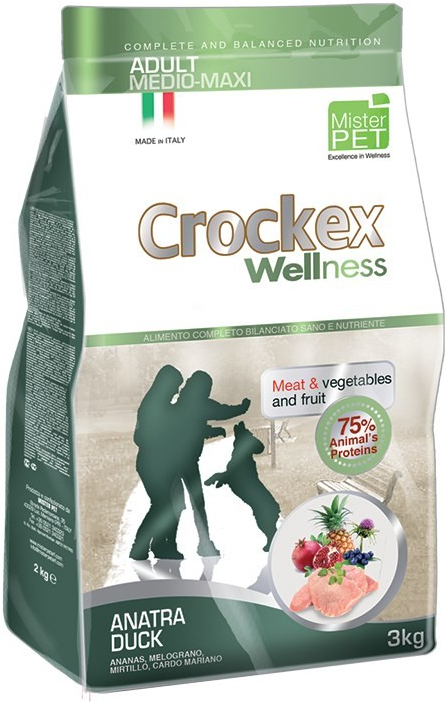 Crockex Wellness Adult Medium & Maxi Duck Rice Low Grain 3 kg