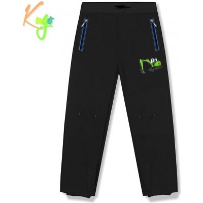 Kugo HK5516 Chlapecké softshellové kalhoty s fleecem černé – Zboží Mobilmania