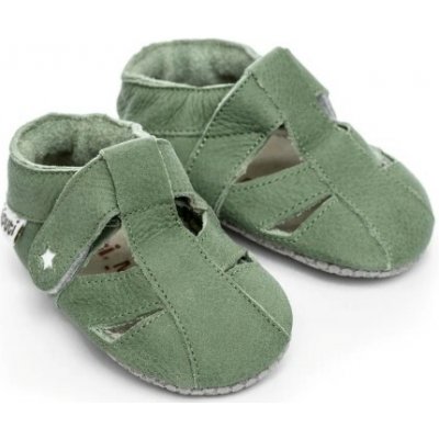 Liliputi Barefoot dětské sandály Pistachio Paws zelené – Zboží Mobilmania