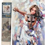 Norimpex Diamantové malování Houslistka 30 x 40 cm – Zbozi.Blesk.cz
