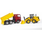 Bruder 2752 Auto MAN TGA nákladní sklápěčka + čelní nakladač FR130 plast – Sleviste.cz