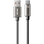 Wekome WDC-63a opletený nabíjecí a datový USB-A na USB-C 1,2m šedý – Hledejceny.cz