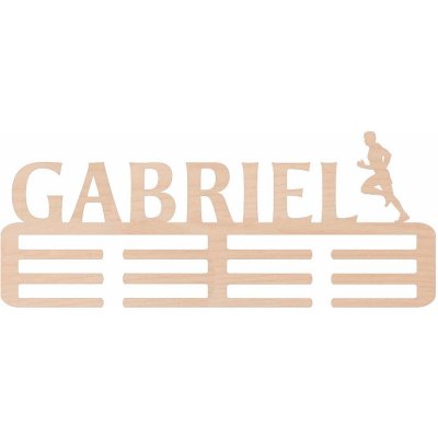 ČistéDřevo Dřevěný věšák na medaile běh Zvolte Muž – Zboží Dáma