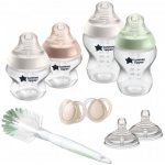 Tommee Tippee sada kojeneckých lahví C2N silikon + kartáč průhledná – Hledejceny.cz