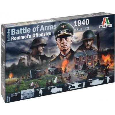 Italeri Model Kit diorama 6118 WWII BATTLESET Battle of Arras 1940 Rommel s Offensive 1:72 – Zboží Mobilmania