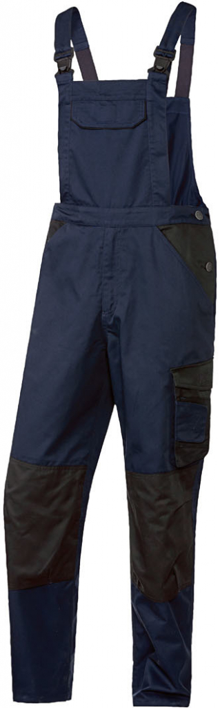 PARKSIDE Pánské zateplené pracovní kalhoty s laclem tmavě modrá černá