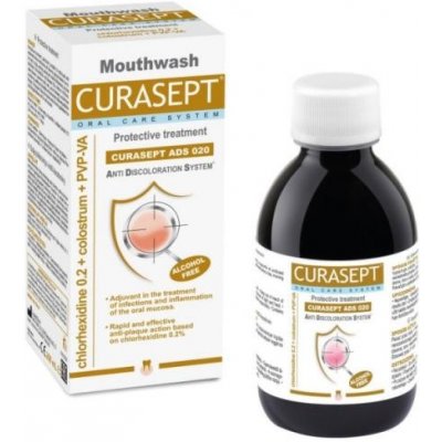 Curasept ADS Protective ústní voda s CHX 0,20% + Colostrum + PVP-VA 200 ml