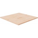 vidaXL 342932 masivní dub bez úprav 80 x 80 x 2,5 cm – Zboží Mobilmania