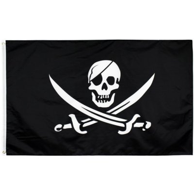 Pirátská vlajka 150x90 cm | Piráti z Karibiku – Hledejceny.cz
