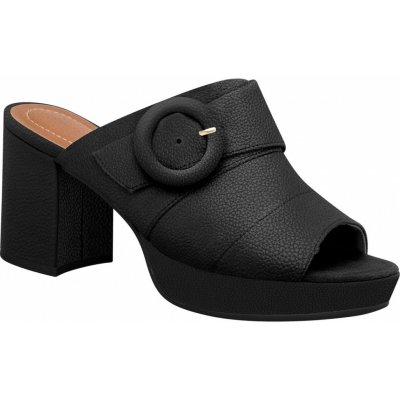 Piccadilly 815014-5 dámské pantofle na podpatku černé