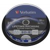 8 cm DVD médium Verbatim BD-R 25GB 4x, M-Disc, printable, spindle, 10ks (43825)