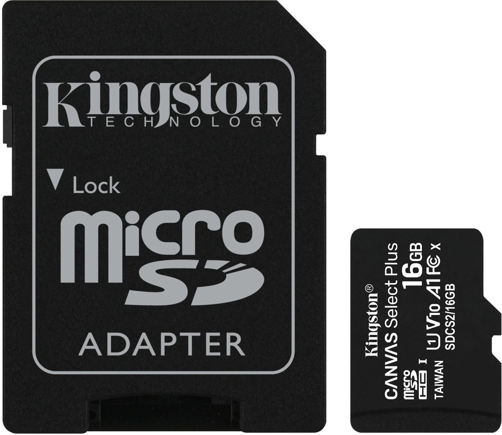 Kingston Canvas Select Plus microSDHC 16 GB SDCS2/16GB
