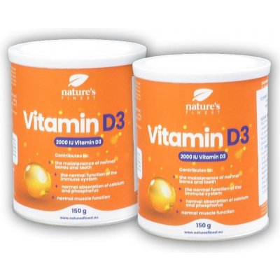 Natures Finest Vitamin D3 2000iu 2 x 150 g – Hledejceny.cz