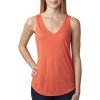 Dámské tílko Bella Flowy V neck Tank oranžové