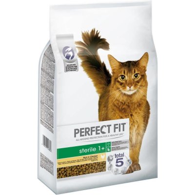 Perfect Fit suché kompletní krmivo pro dospělé kočky po kastraci bohaté na kuřecí maso 7 kg