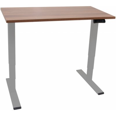 PROFIdesk Saturn šedá podnož 180 x 80 x 2,5 cm ořech H3734